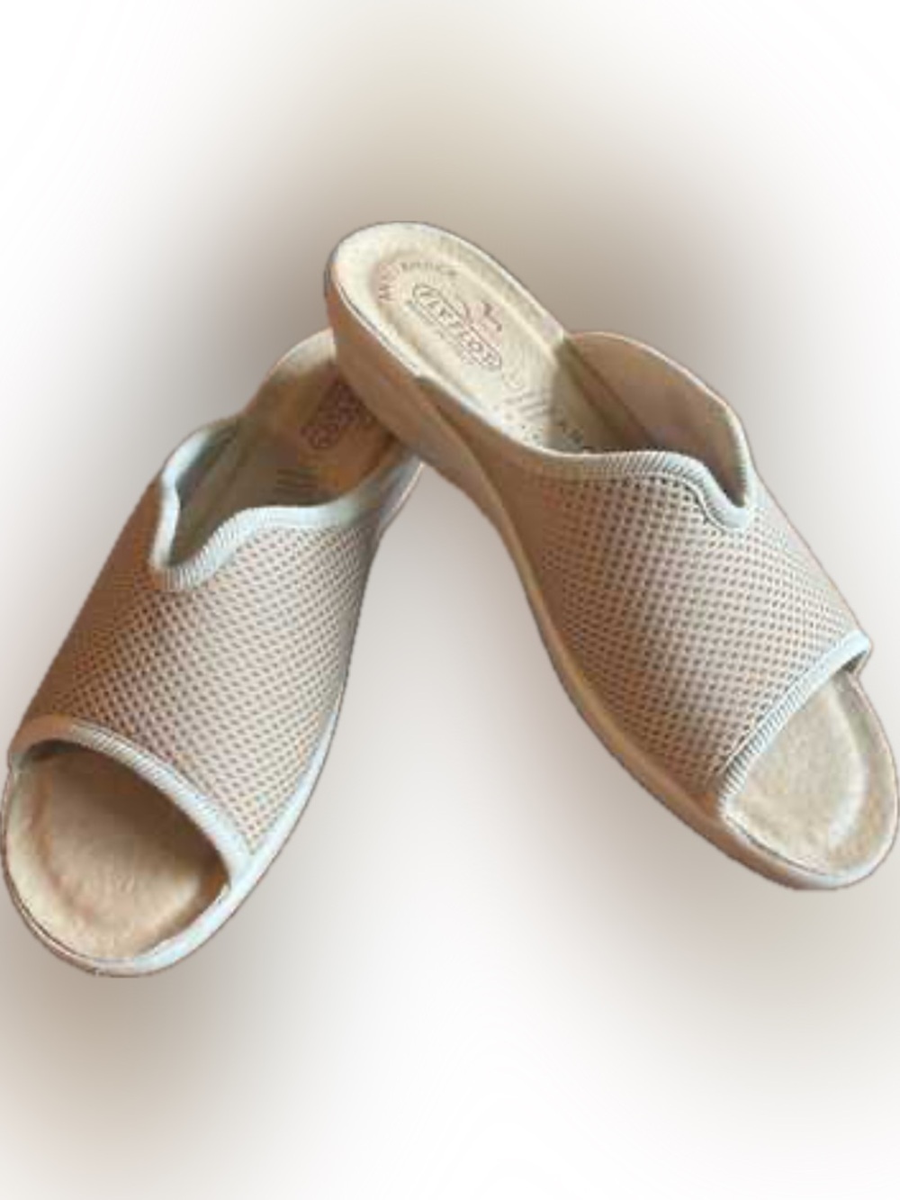 Fly Flot beige Classic Anatomic Mesh Comfort Clogs Size 40 9